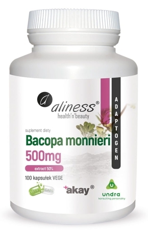 ALINESS Bacopa Monnireni Brahmi 500mg 100
