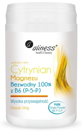 ALINESS Magnez cytrynian +B6 proszek 250g