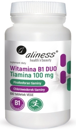 ALINESS Witamina B1 Tiamina 100mg 100tabl