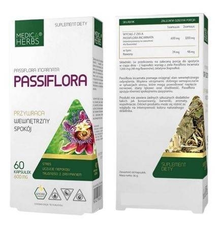MEDICA HERBS Passiflora 600mg 60kaps